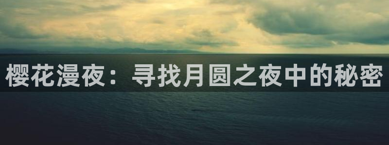 omofun网址：樱花漫夜：寻找月圆之夜中的秘密